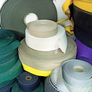 a selection of different webbing in 20mm 25mm 50mm